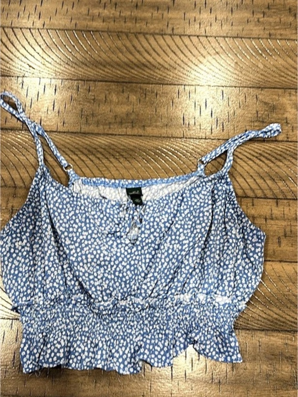 Old Navy Floral Cami in Blue & White Size xxl Like New